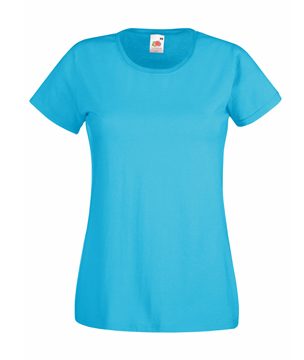 T-SHIRT VALUEWEIGHT DONNA  - FRUIT OF THE LOOM azzurro